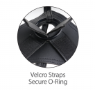 Pipdream Harness 7 Two Cocks One Hole - страпон с двойным фаллоимитатором, 17,8х4,5 см photo 6