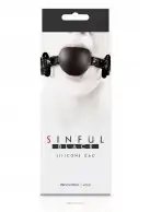 NS Novelties Sinful Soft Silicone Gag - дизайнерський силіконовий кляп photo 2