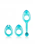 CalExotics Shane's World Class Rings  - комплект эрекционных колец, голубой photo 1