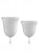 Jimmyjane Menstrual Cups - набор менструальных чаш, 14 мл и 21 мл, прозрачный photo 1