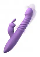 Thrusting Silicone Rabbit - вибратор кролик с подогревом, толчками и вибрацией, 13,3х3,6 см photo 2