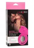 CalExotics Dual Clit Flicker Enhancer - эрекционное кольцо со стимулятором клитора photo 8