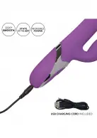 CalExotics Enchanted Kisser - вибратор кролик с толчковыми движениями и вращением, 12,75х3,75 см photo 7