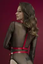 Портупея Feral Feelings - Harness Top червона photo 3