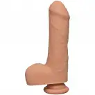 Фалоімітатор Doc Johnson The D - Uncut D - 7 Inch With Balls ULTRASKYN, діаметр 4,5 см, необрізаний photo 1