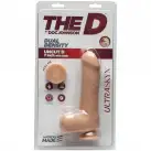Фалоімітатор Doc Johnson The D - Uncut D - 7 Inch With Balls ULTRASKYN, діаметр 4,5 см, необрізаний photo 2
