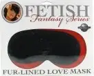 Маска FUR LINED LOVE SATIN MASK - BLACK photo 3
