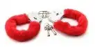 Наручники BEGINNERS FURRY CUFFS - RED photo 5