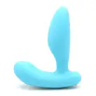 Вібропробка і масажер простати 2в1 KISTOY Gordon Blue з пультом ДК, гнучка ніжка photo 1