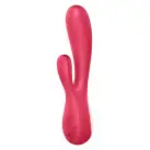 Смарт вібратор-кролик Satisfyer Mono Flex Red, 2 мотори, керування через інтернет photo 1
