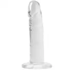 Прозорий фалоімітатор і насадка для страпона Alive Jelly Dildo Speedy, ТПЕ, довжина 17,8 см photo 1