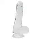 Прозрачный фаллоимитатор Alive Jelly Dildo Pepito, ТПЕ, присоска, диаметр 3,5см, длина 15,5см photo 1