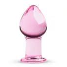 Рожева анальна пробка зі скла Gildo Pink Glass Buttplug No. 27 photo 1