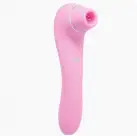 Вибратор и вакуумный клиторальный стимулятор Alive Midnight Quiver Pink - секс-игрушка 2в1 photo 1